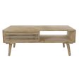 Table DKD Home Decor 99 x 59 x 38 cm Fir Natural Aluminium Online Sale