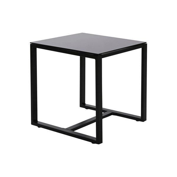 Table set with 2 chairs Home ESPRIT Black Steel 59 x 61,5 x 74 cm Online now