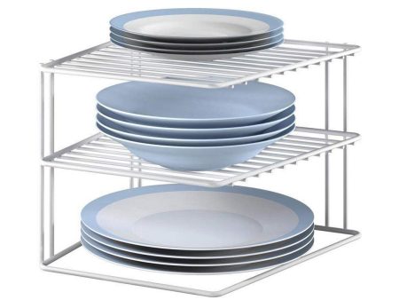 Kitchen Cupboard Organiser Metaltex Silos 3 Shelves Metal (25 x 25 x 19 cm) Cheap