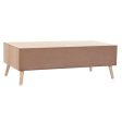 Centre Table DKD Home Decor Brown Wood Fir Plastic MDF Wood 120 x 60 x 42,5 cm Fashion