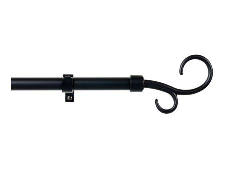 Curtain Bar Stor Planet Extendable Black (110 cm) For Cheap