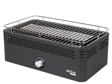 Portable Smokeless Charcoal Barbecue Aktive Stainless steel Iron 45 x 19 x 28 cm Discount