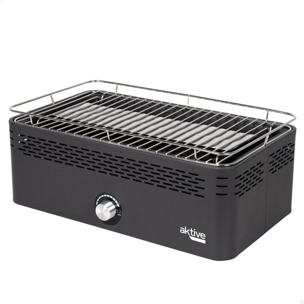 Portable Smokeless Charcoal Barbecue Aktive Stainless steel Iron 45 x 19 x 28 cm Discount