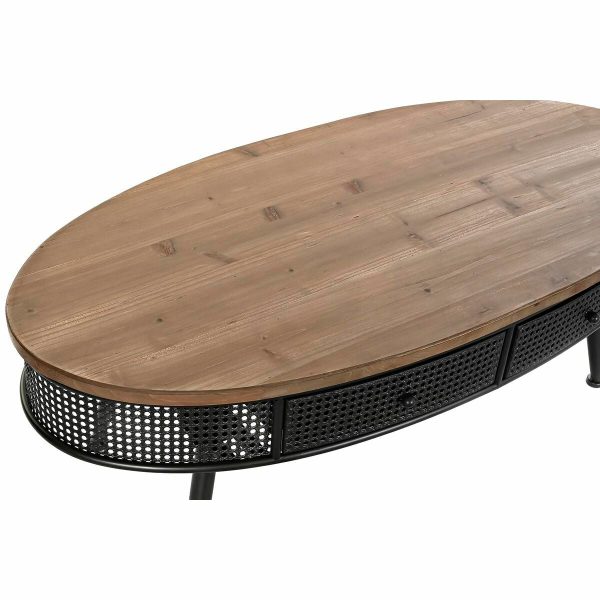 Centre Table DKD Home Decor Brown Black Metal Fir 120 x 58 x 42 cm Online now