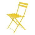 Garden chair Sira Mustard Steel 41 x 46 x 80 cm (2 Units) Online Hot Sale