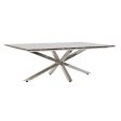 Centre Table DKD Home Decor Silver Marble Steel Plastic 130 x 80 x 45 cm Online Hot Sale