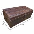 Decorative suitcase Alexandra House Living Brown Iron Traditional style 35 x 26 x 69 cm Supply