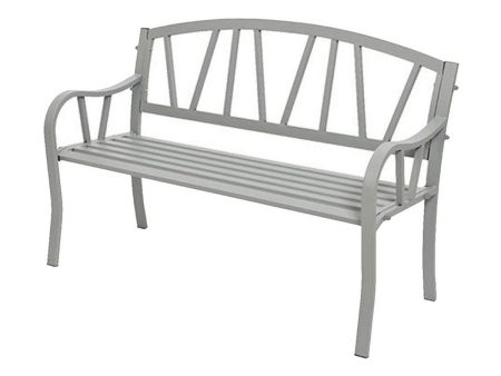 Bench with backrest Grey Iron (123 X 53 X 86 cm) Discount