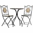 Table set with 2 chairs Alexandra House Living Black 60 x 75 x 60 cm Sale