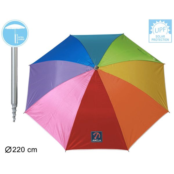 Sunshade 220 cm UPF 50+ Rainbow Online