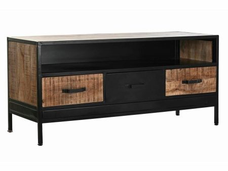 TV furniture DKD Home Decor Brown Black 125 x 40 x 55 cm Supply