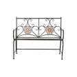 Bench DKD Home Decor Black Multicolour Mosaic 111 x 54 x 88 cm on Sale