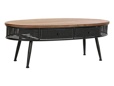 Centre Table DKD Home Decor Brown Black Metal Fir 120 x 58 x 42 cm Online now