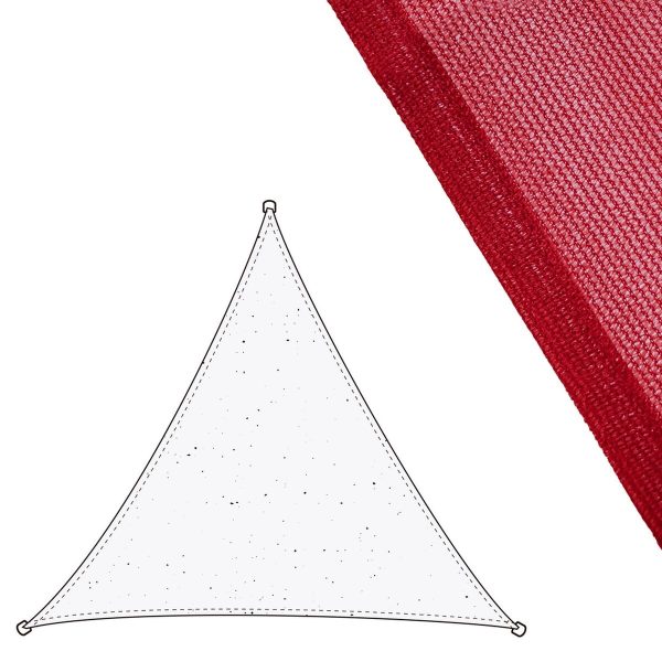 Shade Sails Awning Cherry Polyethylene 300 x 300 x 0,5 cm Hot on Sale