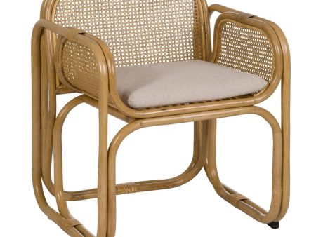 Armchair Natural Rattan 62 x 57 x 76,5 cm Fashion