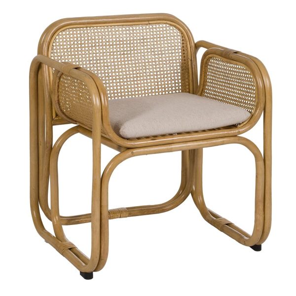 Armchair Natural Rattan 62 x 57 x 76,5 cm Fashion