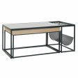 Centre Table DKD Home Decor Black Multicolour Natural Wood Metal Bamboo Crystal 110 x 60 x 45 cm Discount