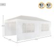 Gazebo Aktive 300 x 260 x 600 cm Metal Polyester White For Sale