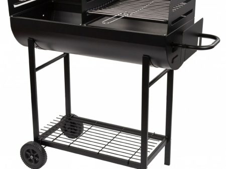 Coal Barbecue with Wheels Aktive Plastic Enamelled Metal 97 x 96 x 42 cm Black Discount