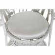 Garden sofa DKD Home Decor White Polyester Metal 30 x 40 cm 96 x 66 x 145 cm 96 x 66 x 140 cm Fashion