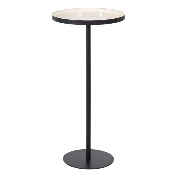 Side table 40 x 40 x 85 cm Black Cream Iron Online