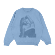 Blue Photo Crewneck Cheap