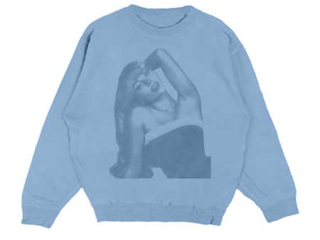 Blue Photo Crewneck Cheap