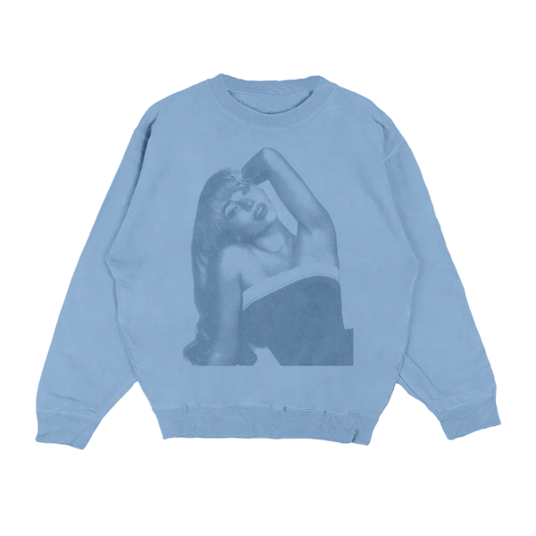 Blue Photo Crewneck Cheap